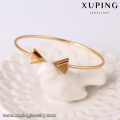 51643- Xuping arrow design cuff bangle liga de cobre jóias